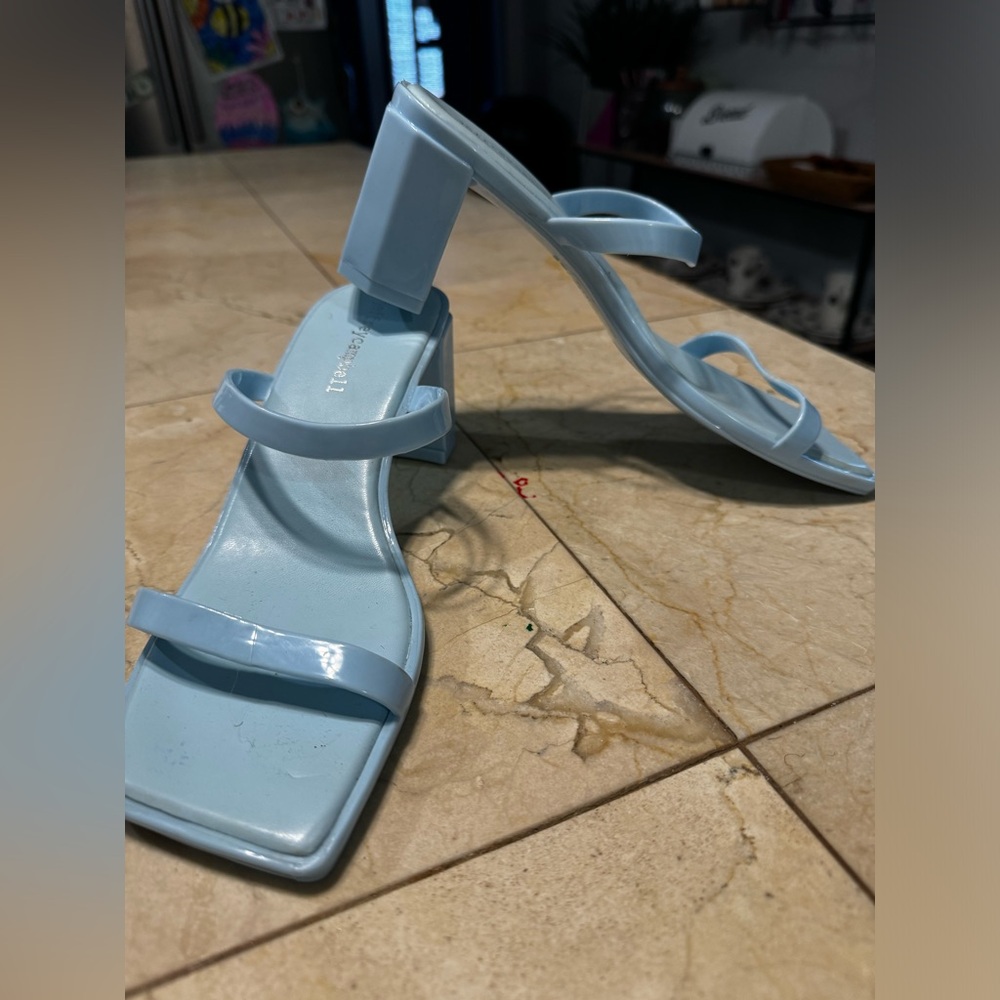 Jeffrey Campbell heels style jamm-3 in color light blue size 37